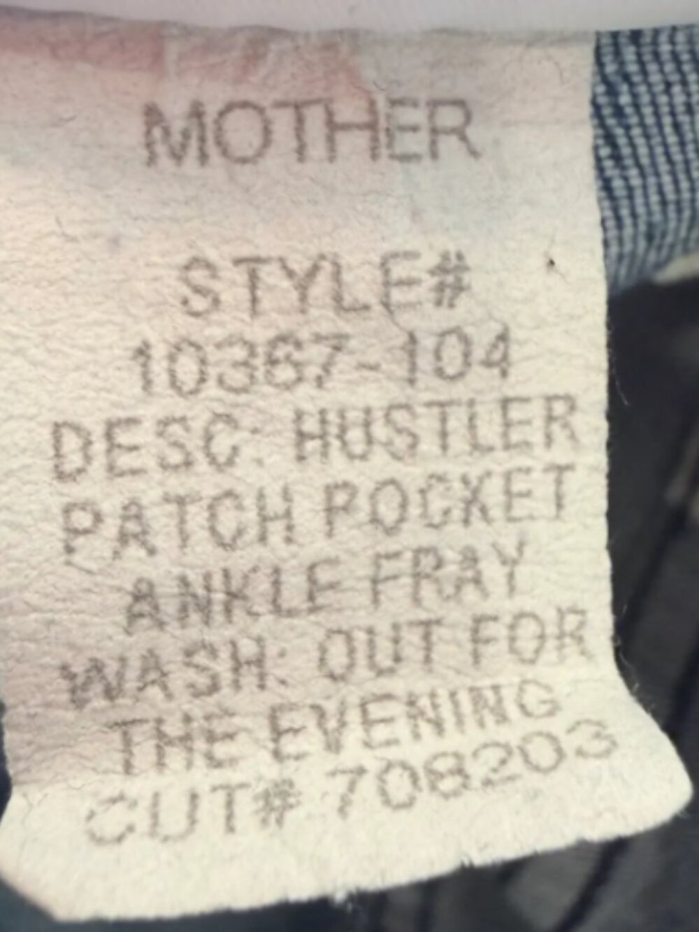 MOTHER - The Hustler Patch Ankle - Picture 3 of 4